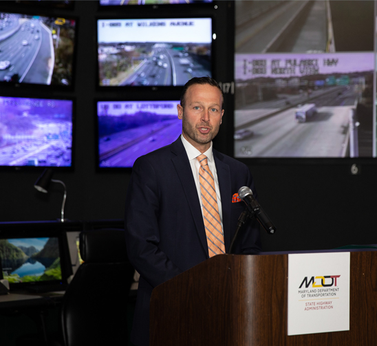 During its 25th anniversary, the SOC is getting a new operational center that will help staff focus on multiple collision reports occurring at the same time. Last year, MDOT Secretary Greg Slater spoke at a press conference at the SOC.