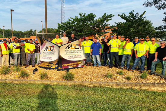 Innovation - Leonardtown Recycles a Dilapidated Snow Plow Sign, Transforming it into a New and Improved OneMDOT Shop Sign