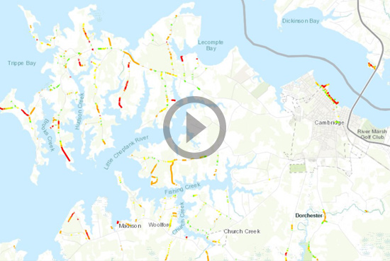 Innovation - New GIS-Based Application Can Predict Storm Surge Effects on Maryland Roads